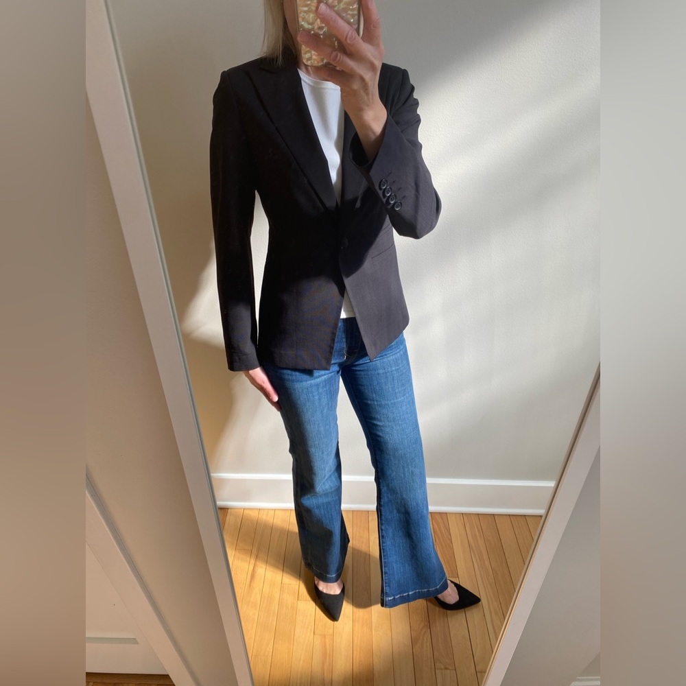 Black Teenflo Fine Wool Blazer in EUC - Picture 9 of 10